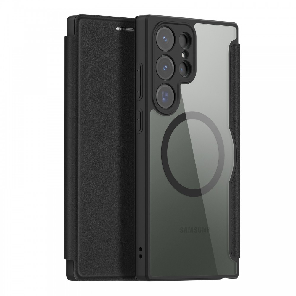 Juodas atverčiamas dėklas "Dux Ducis Skin X Pro" telefonui iPhone 14 Pro