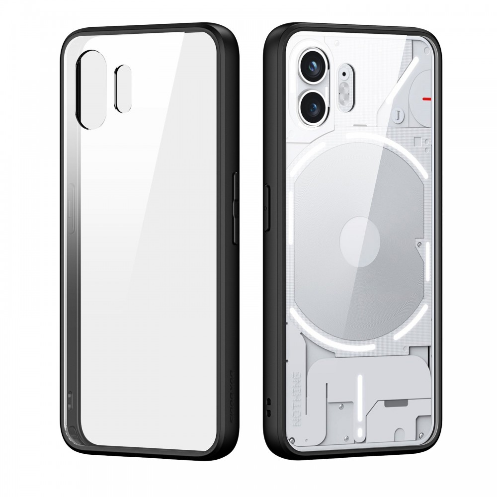 Pusiau skaidrus dėklas juodais kraštais "Dux Ducis Aimo" telefonui Nothing Phone 2
