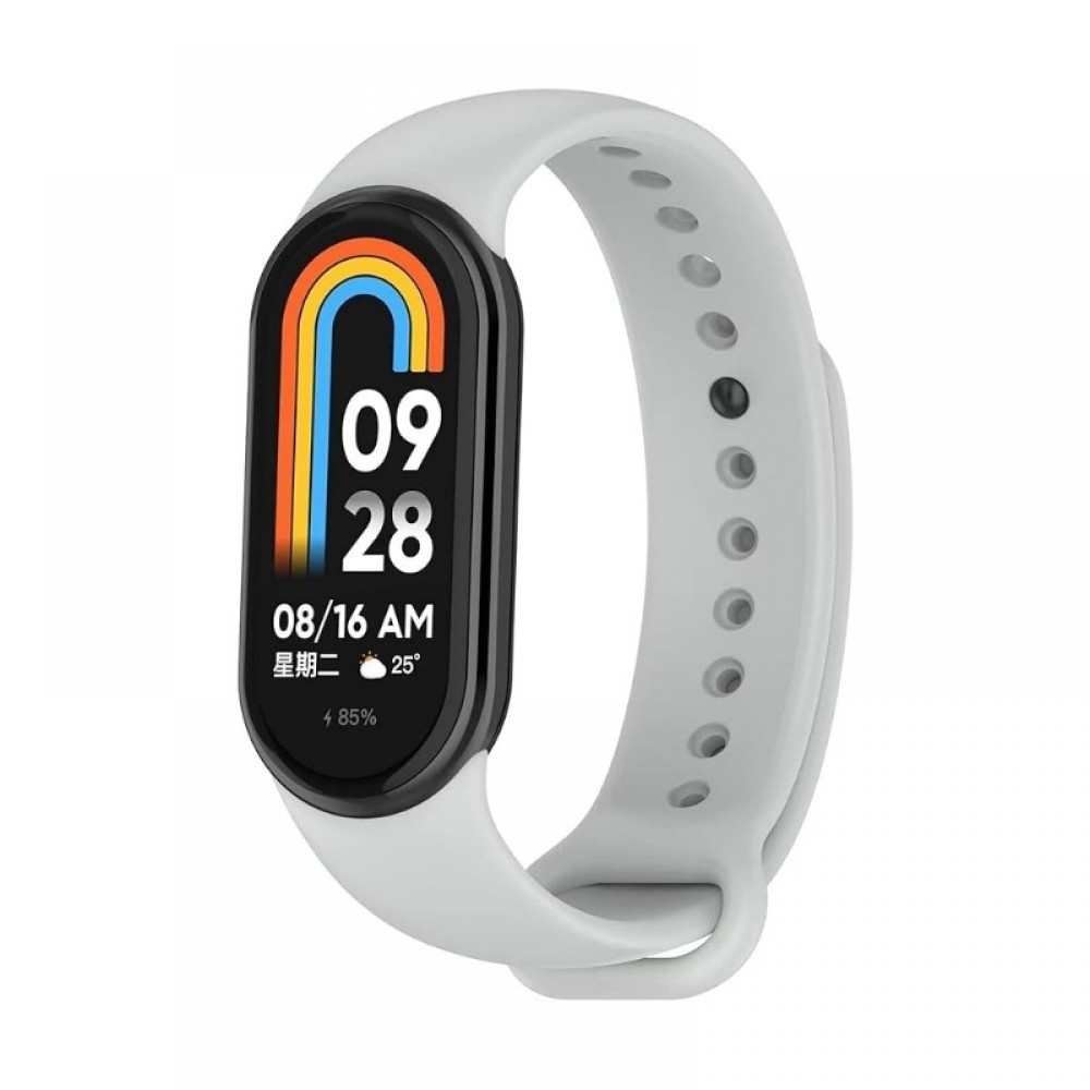 Pilkos spalvos apyrankė laikrodžiui Xiaomi Mi Band 8 / Mi Band 9