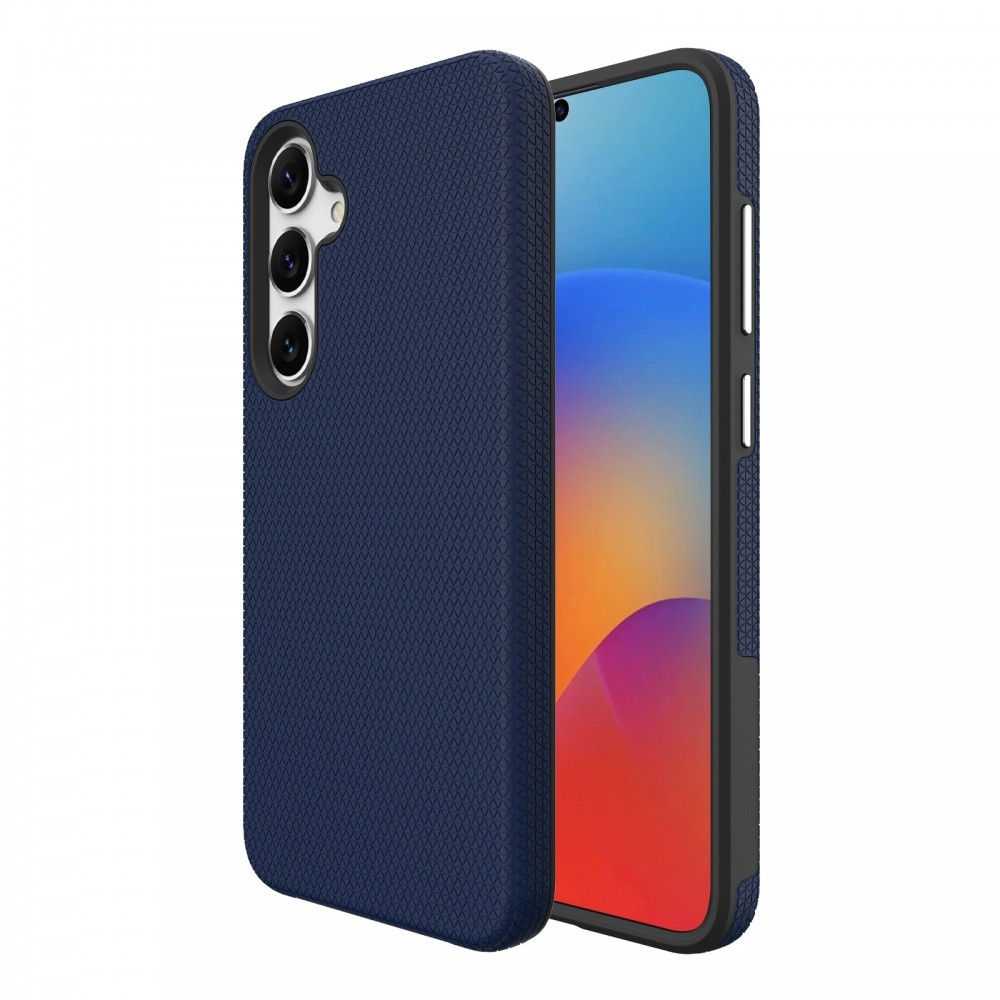 Tamsiai mėlynas dėklas "Perfectionists Triangle Case" telefonui Samsung Galaxy S911 S23 5G