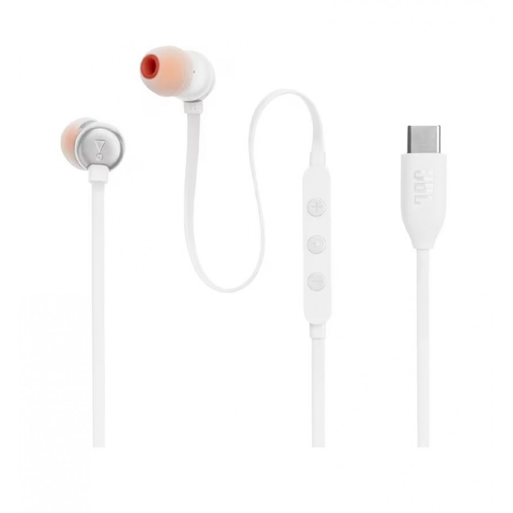 Baltos ausinės "JBL Tune 310C USB-C"