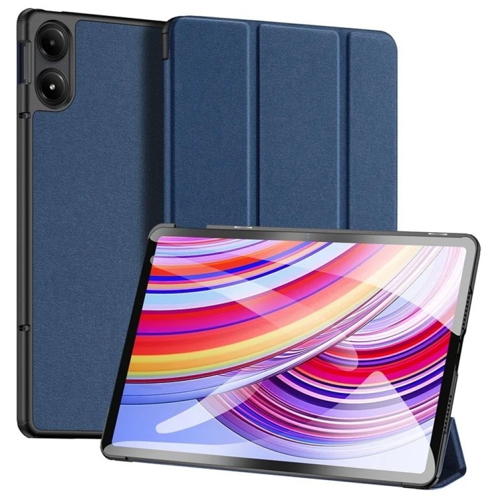 Mėlynas atverčiamas dėklas "Dux Ducis Domo" planšetei Xiaomi Redmi Pad Pro 12.1