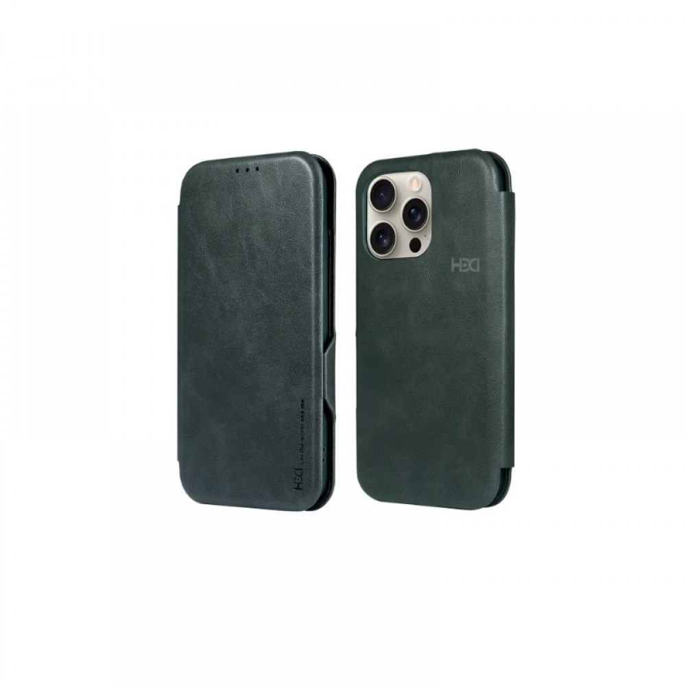 Žalias dėklas "HDD Classic Wallet Case" telefonui Apple iPhone 13 / 14