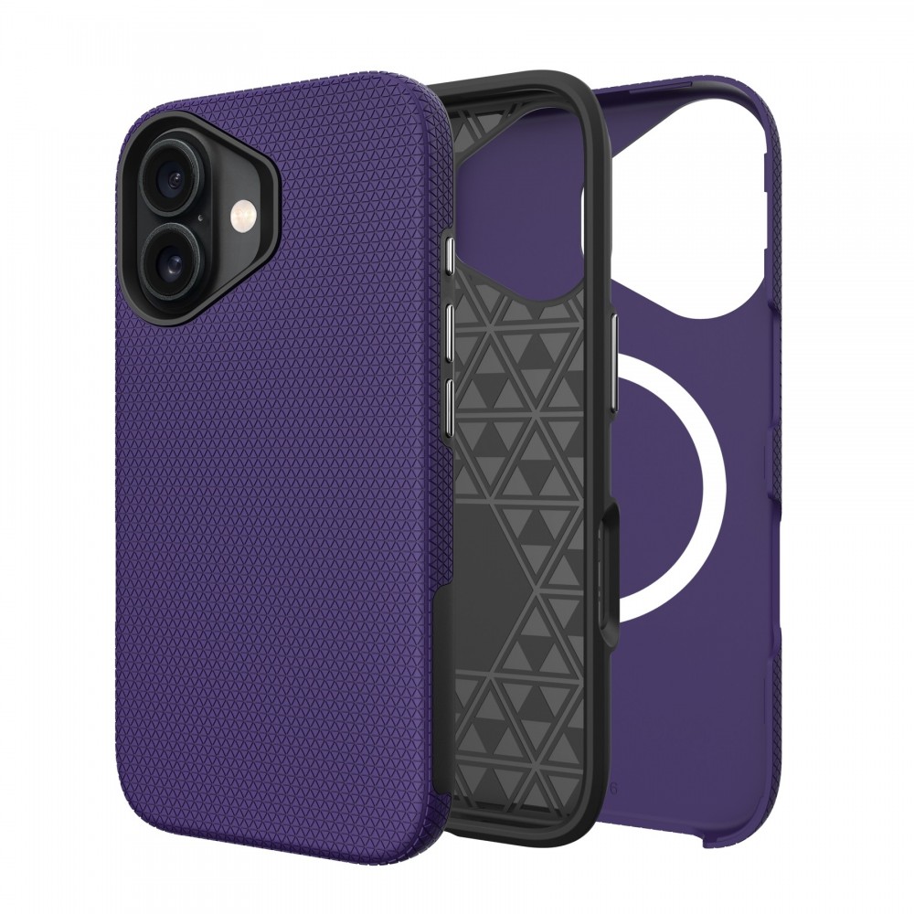 Violetinis dėklas "Perfectionists Triangle Mag Case" telefonui Apple iPhone 17 Pro Max