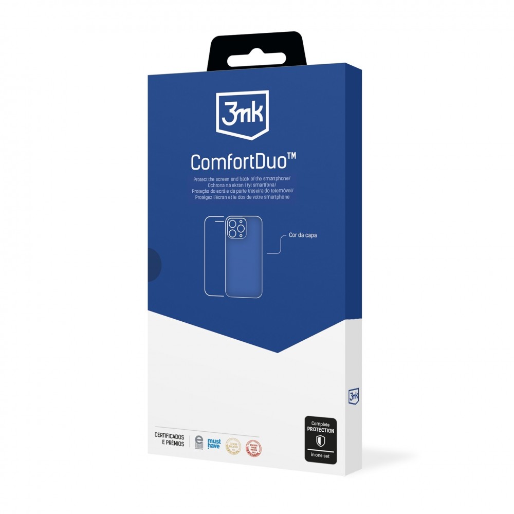 Skaidraus dėklo ir apsauginio stikliuko rinkinys "3mk ComfortDuo Clear" telefonui Apple iPhone 16 