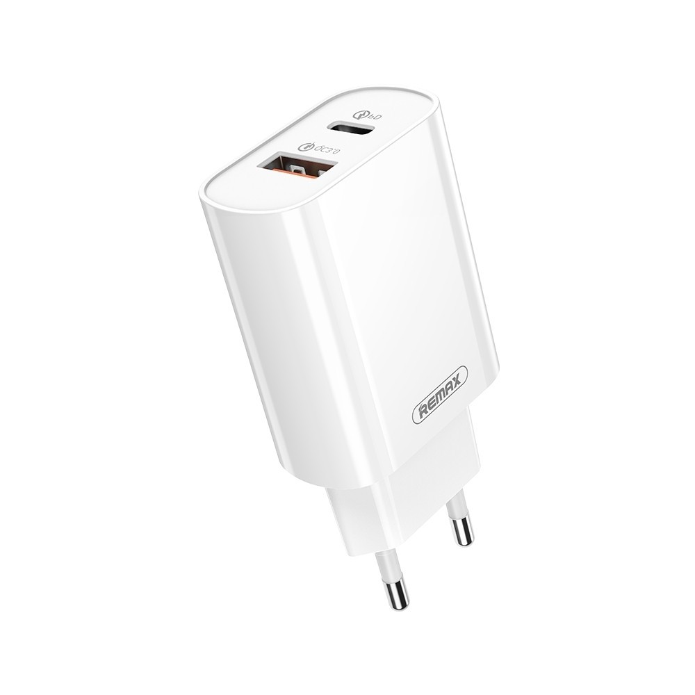 Įkroviklis Remax RP-U37 20W USB-C / USB-A baltas