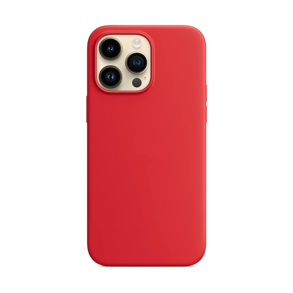 Raudonas dėklas "Mag Silicone Case" telefonui Apple iPhone 14 