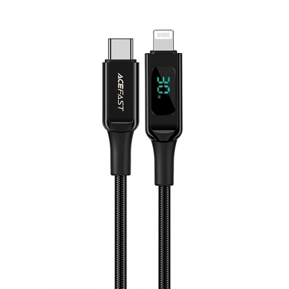 USB kabelis Acefast C6-01 MFi PD30W USB-C to Lightning 1.2m juodas