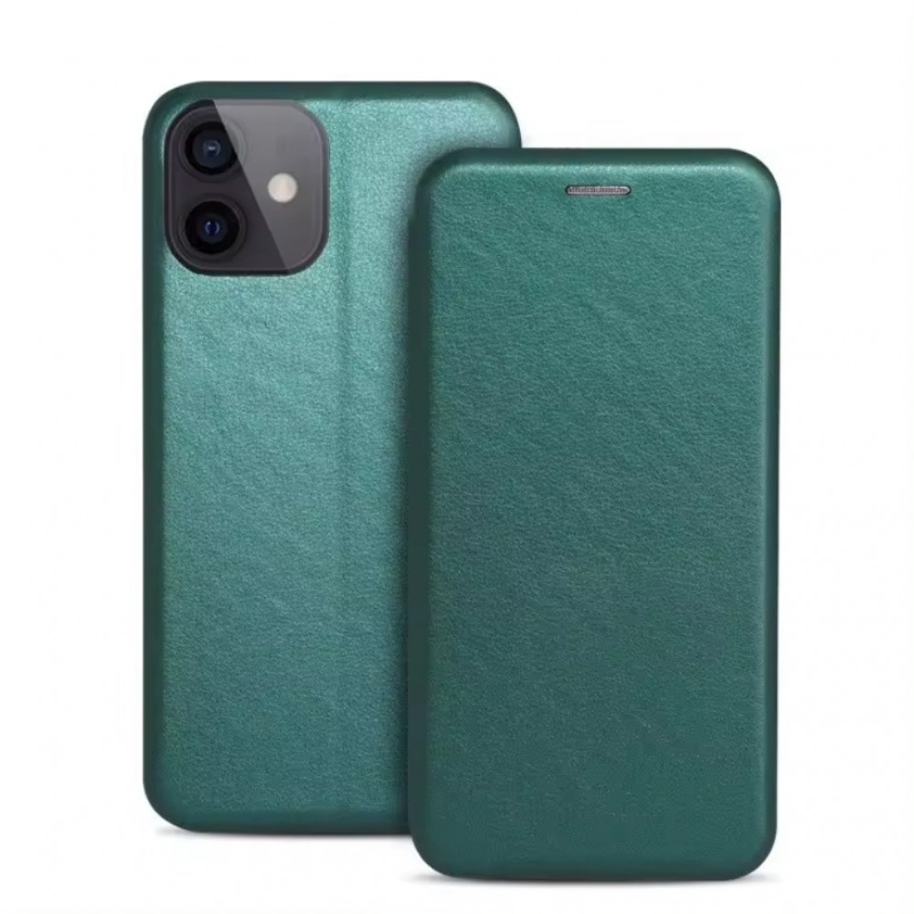 Žalios spalvos atverčiamas dėklas "Book Elegance" telefonui Samsung Galaxy A175 A17 4G / A176 A17 5G / A185 A18 4G / A186 A18 5G