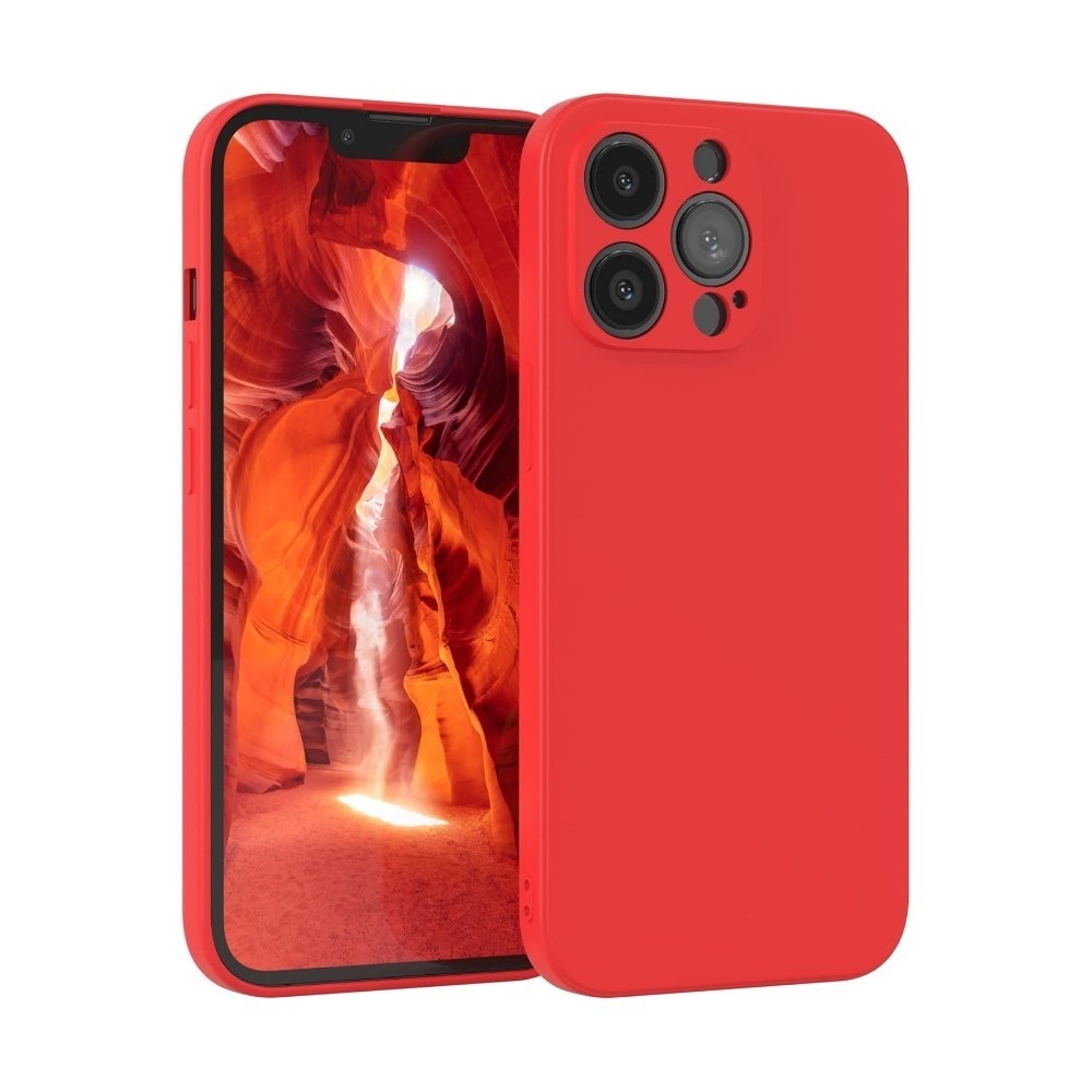 Raudonos spalvos dėklas "Liquid Silicone 1.5mm" telefonui Apple iPhone 16e