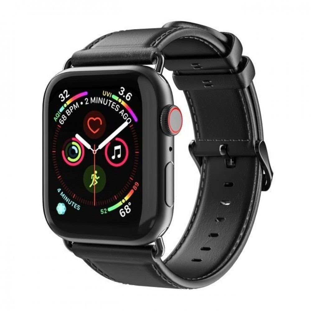 Juoda apyrankė "Dux Ducis Business Series" laikrodžiui Apple Watch 38 / 40 / 41mm 