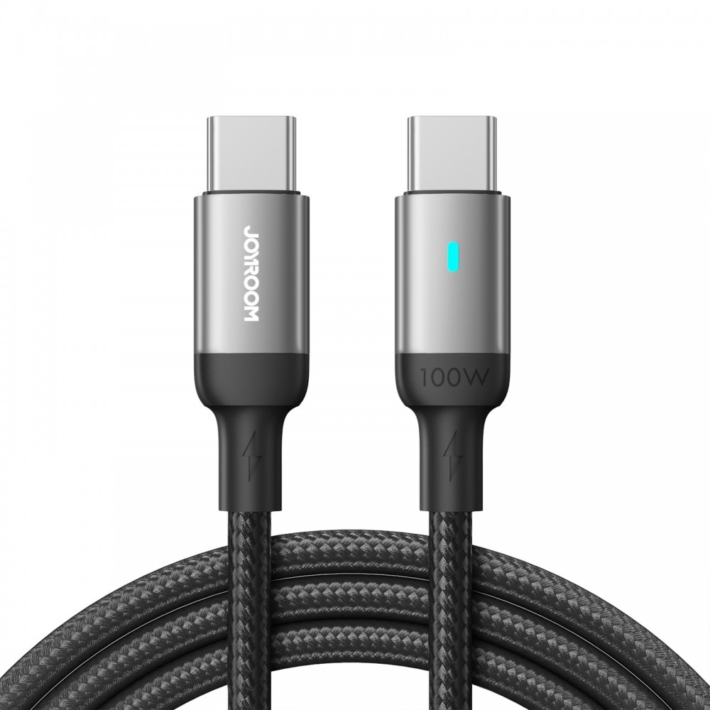 USB kabelis Joyroom S-CC100A10 Type-C to Type-C 100W 1.2m juodas