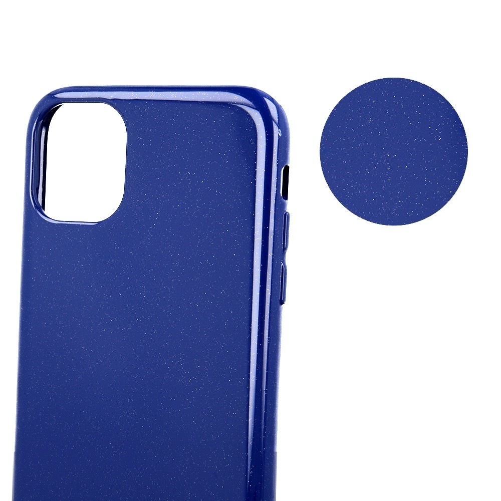 Mėlynas silikoninis dėklas su blizgučiais "Jelly Case" telefonui Xiaomi Redmi 9A / 9AT / 9i