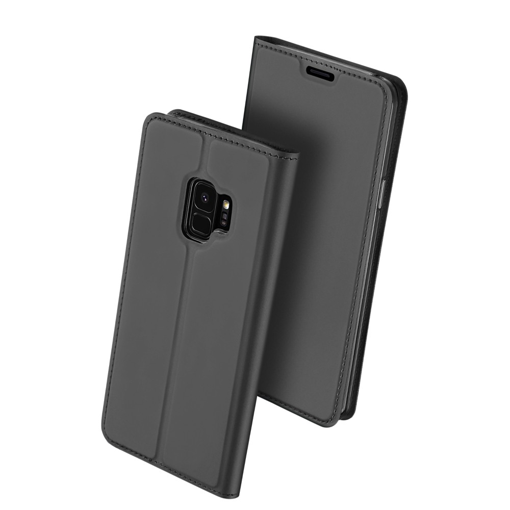 Juodas atverčiamas dėklas Dux Ducis "Skin" telefonui Samsung Galaxy S9 (G960)