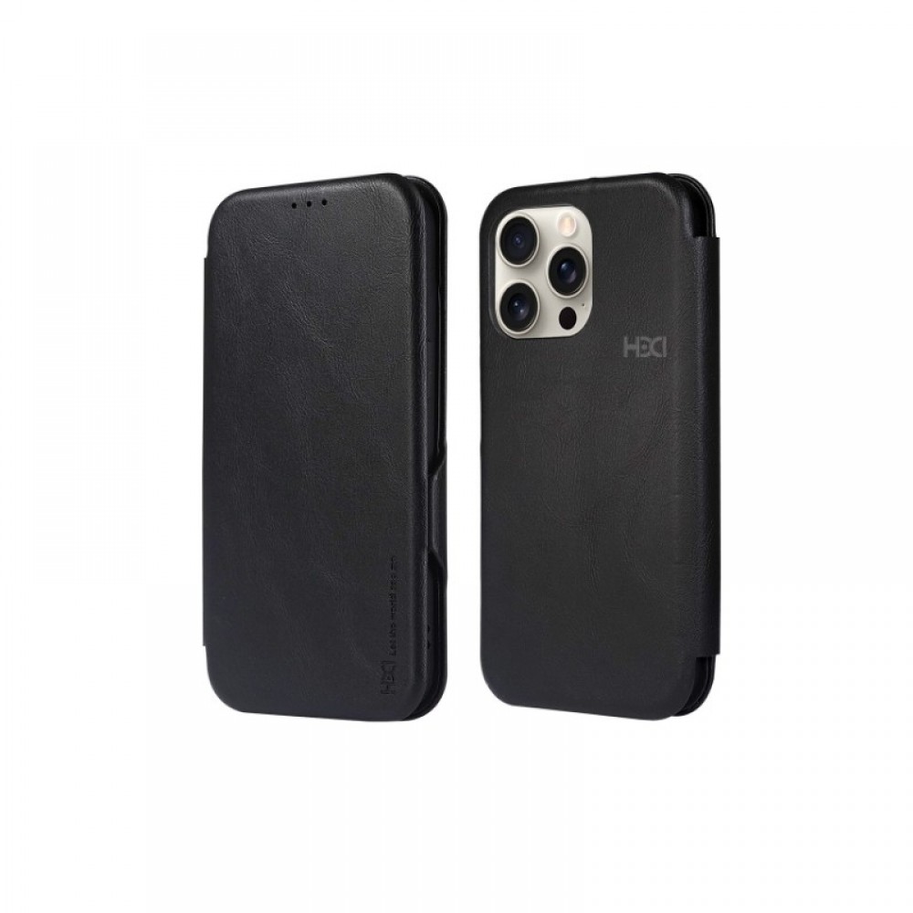 Juodas atverčiamas dėklas HDD Classic Wallet Case telefonui Samsung Galaxy A515 A51