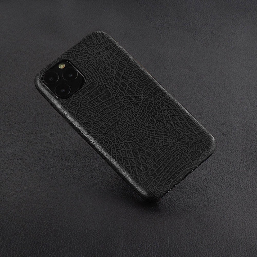 Juodas, Krokodilo Odos Imitacijos Dėkliukas iPhone 6 / 6s Telefono Modeliui
