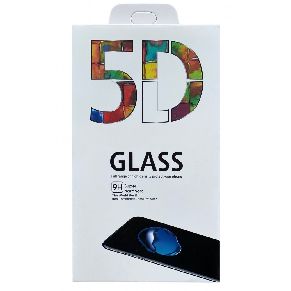 LCD apsauginis stikliukas 5D Full Glue Samsung S21 Plus lenktas juodais krašteliais, be išpjovimo