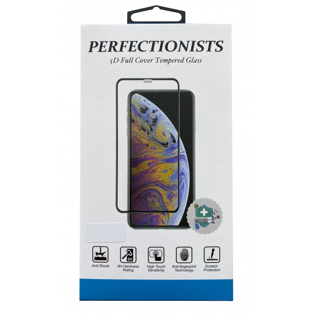 LCD apsauginis stikliukas 5D "Perfectionists" Samsung S21 Plus, lenktas, juodais krašteliais