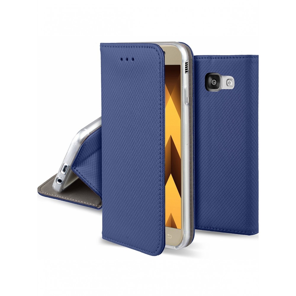 Mėlynas atverčiamas dėklas "Smart Magnet" telefonui Samsung Galaxy A5 2017