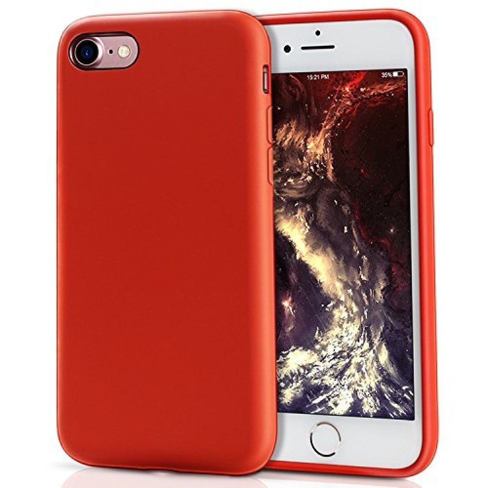 Raudonos spalvos dėklas X-Level "Dynamic" telefonui Apple iPhone 7 / 8 / SE 2020 / SE 2022