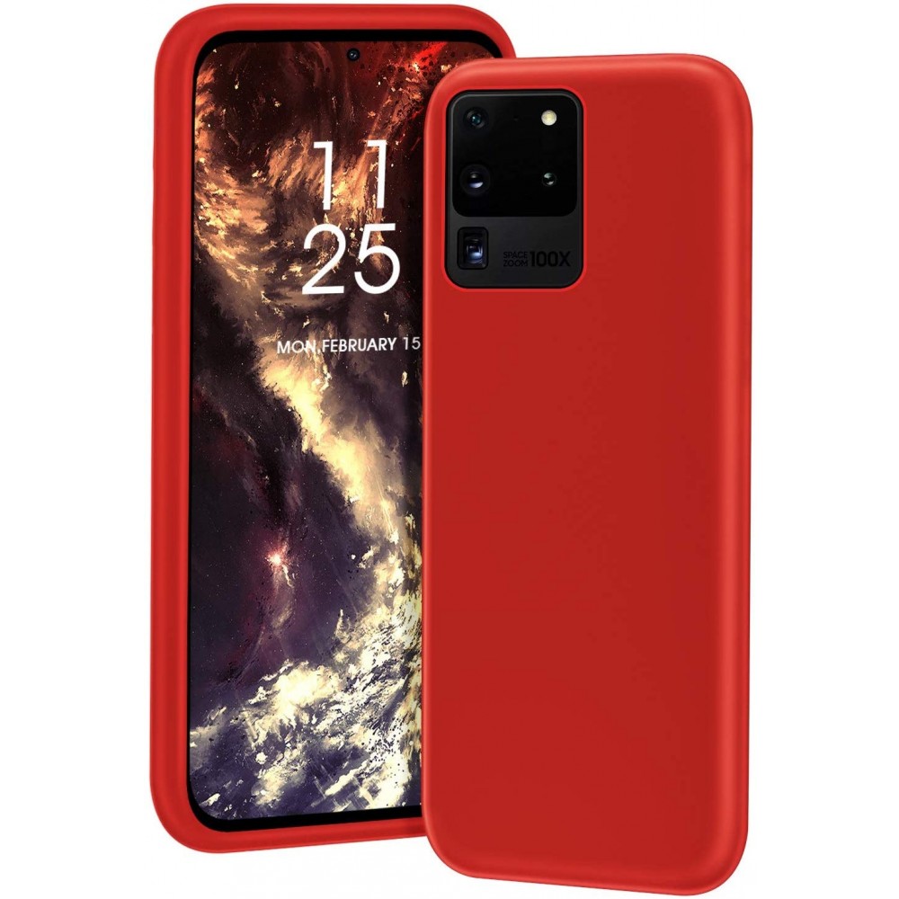 Raudonos spalvos dėklas X-Level Dynamic Samsung Galaxy G988 S20 Ultra telefonui
