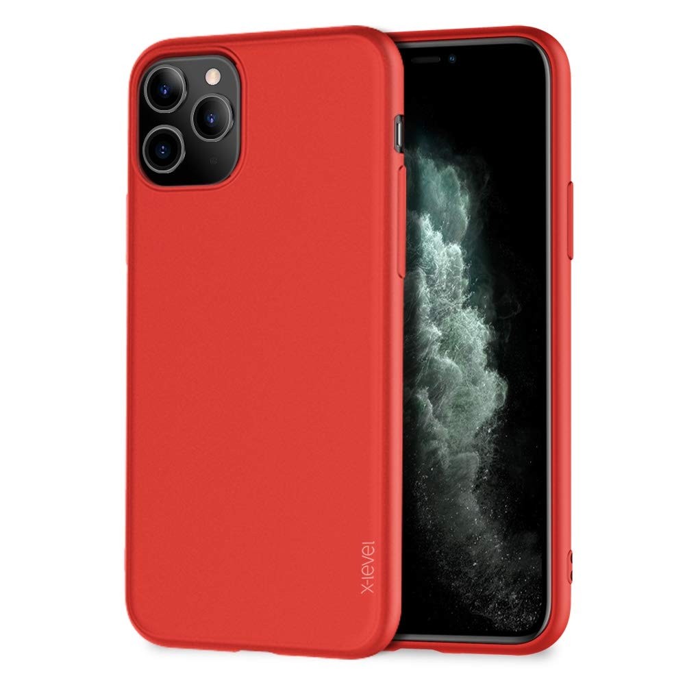 Raudonos spalvos dėklas X-Level Guardian Apple iPhone 11 Pro telefonui