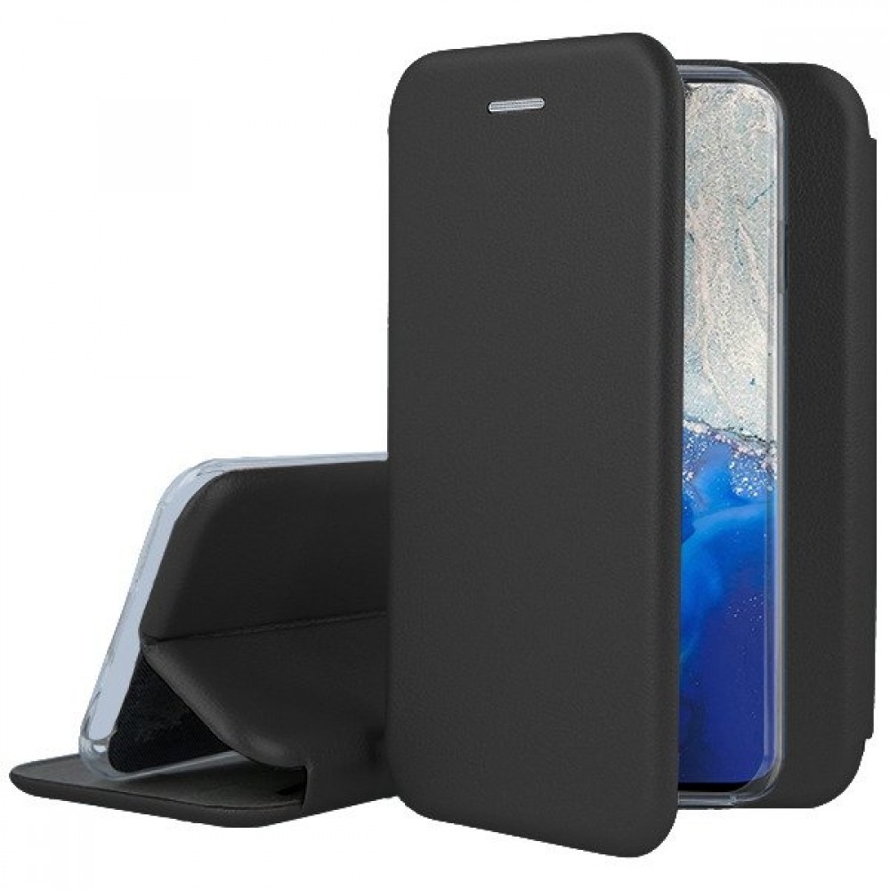 Juodos spalvos atverčiamas dėklas "Book elegance" telefonui Samsung Galaxy S20 (G981)