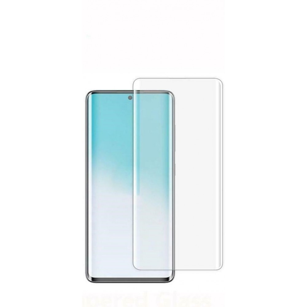 Skaidrus apsauginis grūdintas stiklas Samsung Galaxy S20 telefonui "Nano Optics 5D UV Glue" (Uždedamas naudojant UV lempą)