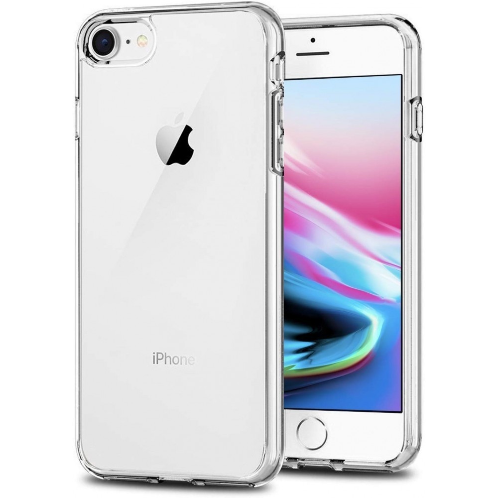 Skaidrus 1.0 mm storio silikoninis dėklas telefonui Apple iPhone 7 / 8 / SE 2020