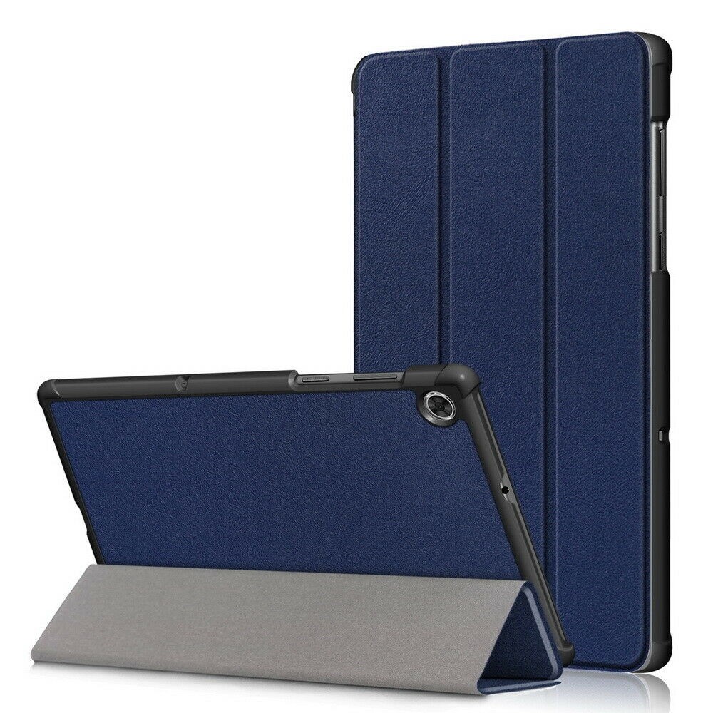 Tamsiai mėlynas atverčiamas dėklas "Smart Leather" planšetei Lenovo Tab M10 Plus X606 10.3