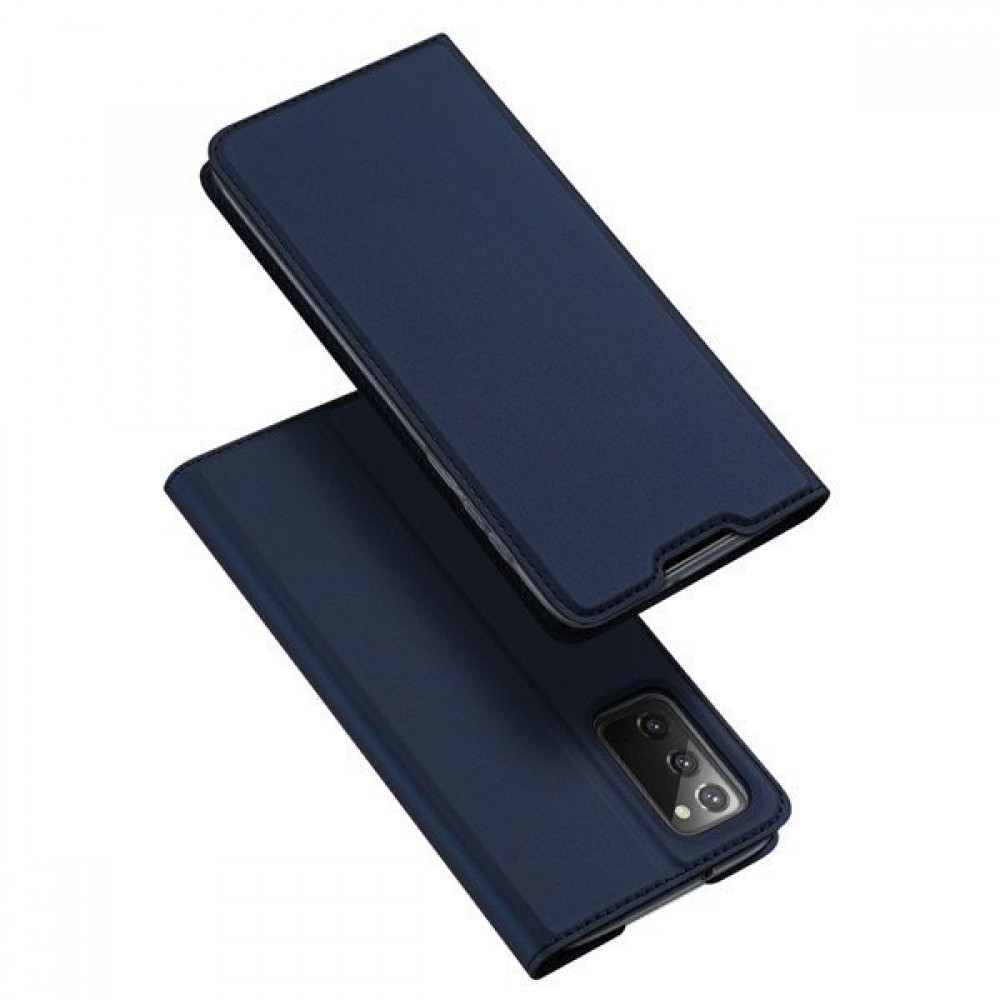 Tamsiai mėlynas atverčiamas dėklas Samsung Galaxy Note 20 telefonui "Dux Ducis Skin"