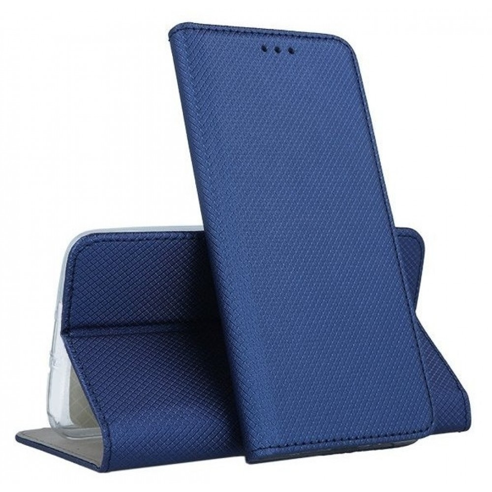 Tamsiai mėlynos spalvos atverčiamas dėklas ''Smart Magnet'' telefonui Samsung A22 5G