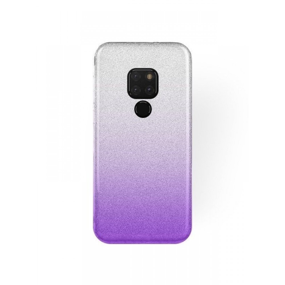 Violetinis blizgantis silikoninis dėklas "Bling" telefonui Huawei Mate 20 