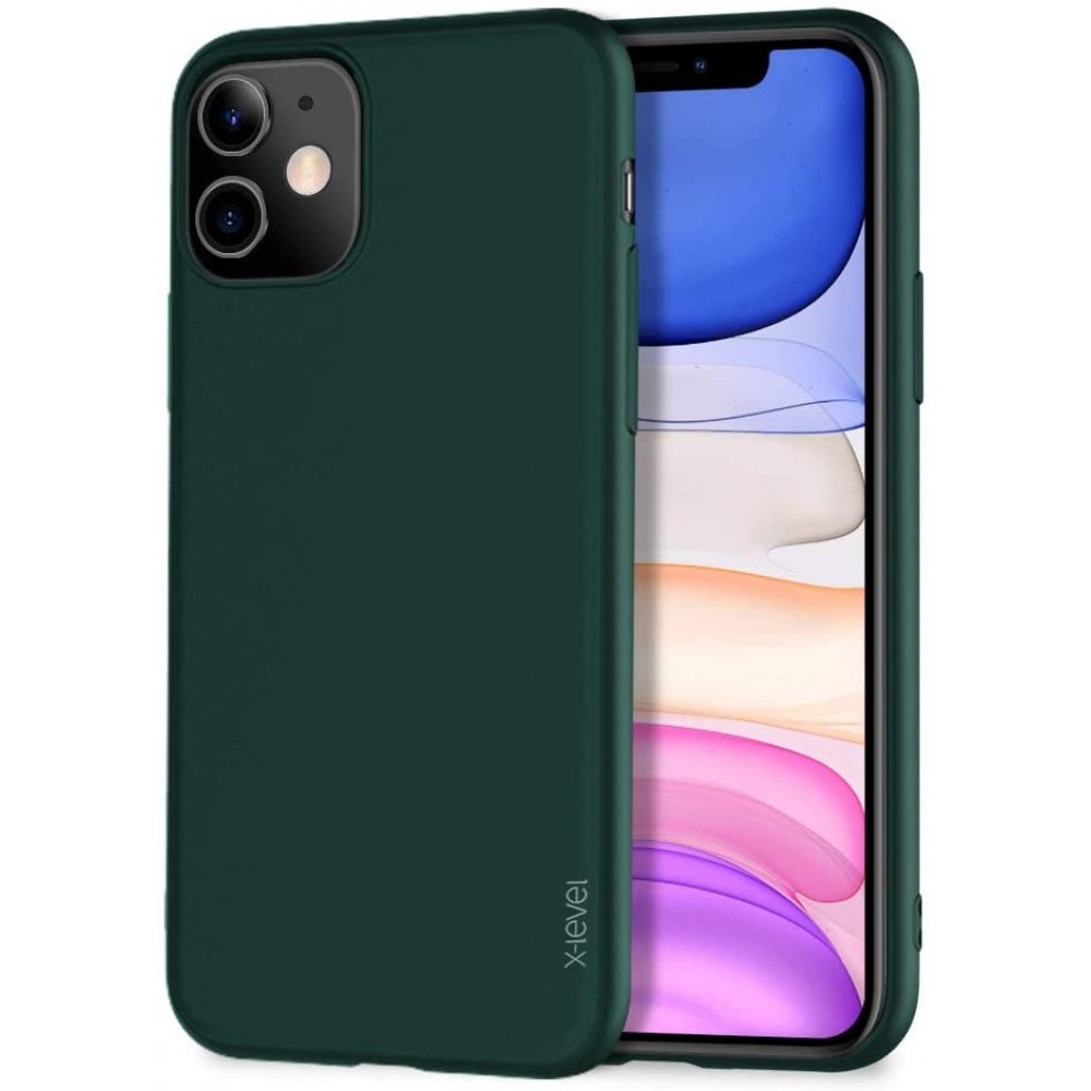 Žalios spalvos dėklas X-Level "Guardian" telefonui Apple iPhone 11 