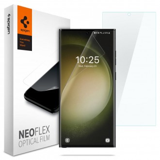 Apsauginė ekrano plėvelė Spigen "Neo Flex 2-pack" (2vnt) telefonui Samsung Galaxy S23 Ultra