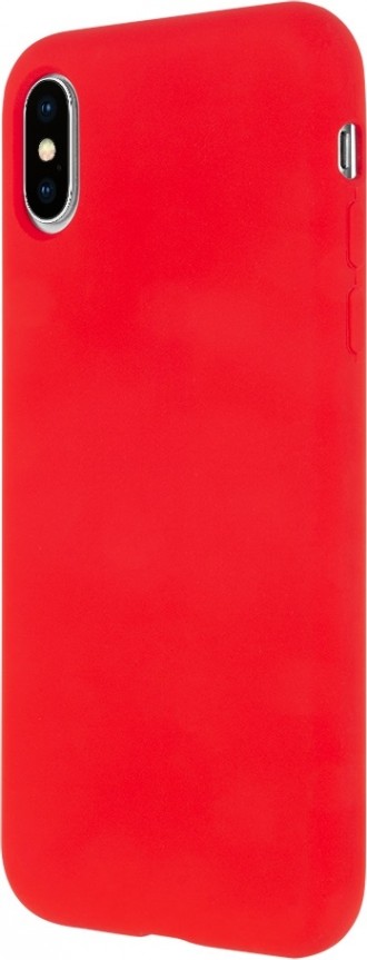 Raudonos spalvos dėklas "Mercury Silicone Case" Samsung A03s telefonui