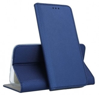 Mėlynos spalvos atverčiamas dėklas "Smart Magnet" telefonui Samsung A7 2018
