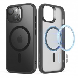 Permatomas/matinis dėklas juodais kraštais "Esr Ch Halolock Magsafe" telefonui iPhone 15