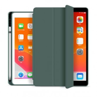 Žalias atverčiamas dėklas Tech-Protect "SC Pen" planšetei Apple iPad 10.2 2019 / 2020 / 2021