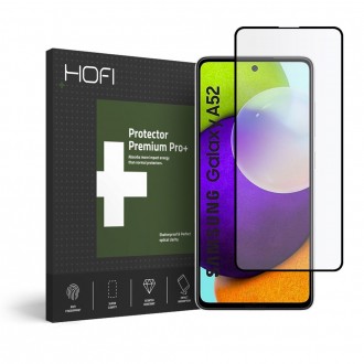 Apsauginis grūdintas stiklas juodais kraštais Hofi "Glass Pro+" telefonui Samsung GALAXY A52 / A52S