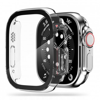 Juodais kraštais permatomas dėklas "TECH-PROTECT DEFENSE360" laikrodžiui Apple Watch Ultra (49 MM)