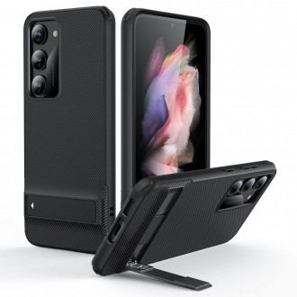 Tvirtas, juodas dėklas / stovas "ESR Air Shield Boost" telefonui Galaxy S23 