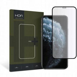 Apsauginis grūdintas stiklas juodais krašteliais Hofi Glass Pro+ telefonui iPhone X / XS / 11 PRO