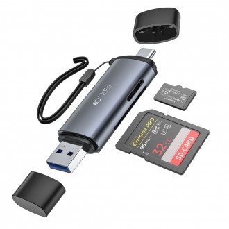 Kortelių skaitytuvas "Tech-Protect Ultraboost Card Reader SD & Micro SD"