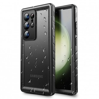 Juodas dviejų dalių dėklas "Tech-Protect Shellbox IP68" telefonui Samsung Galaxy S24 Ultra