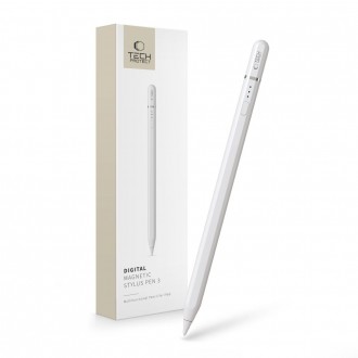 Baltas pieštukas Tech-Protect Digital Magnetic Stylus Pen "3" skirtas iPad