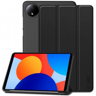 Juodas atverčiamas dėklas ''Tech-Protect Smartcase'' planšetei Xiaomi Redmi Pad SE 8.7