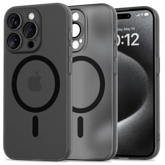 Plonas juodas/matinis dėklas "Tech-Protect Magslim Magsafe" telefonui iPhone 15 Pro 