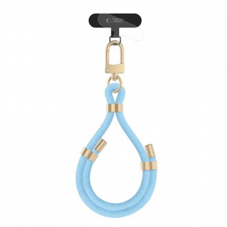 Mėlynos spalvos universalus dirželis telefonui "Tech-Protect C4S Rope Wrist Strap"