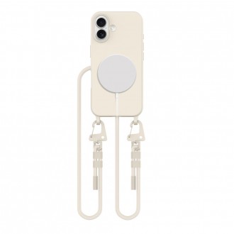 Late spalvos dėklas su dirželiu "Tech-Protect MagNecklace MagSafe" telefonui Apple iPhone 16